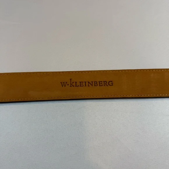 W. KLEINBERG Custom Made Black Matte Alligator Belt Size 33 Brand New MSRP $595